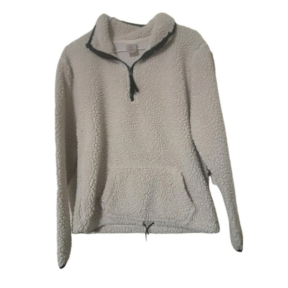 No Boundaries Womens Juniors Size 7 9 Ivory Wool Outwear Pull Over